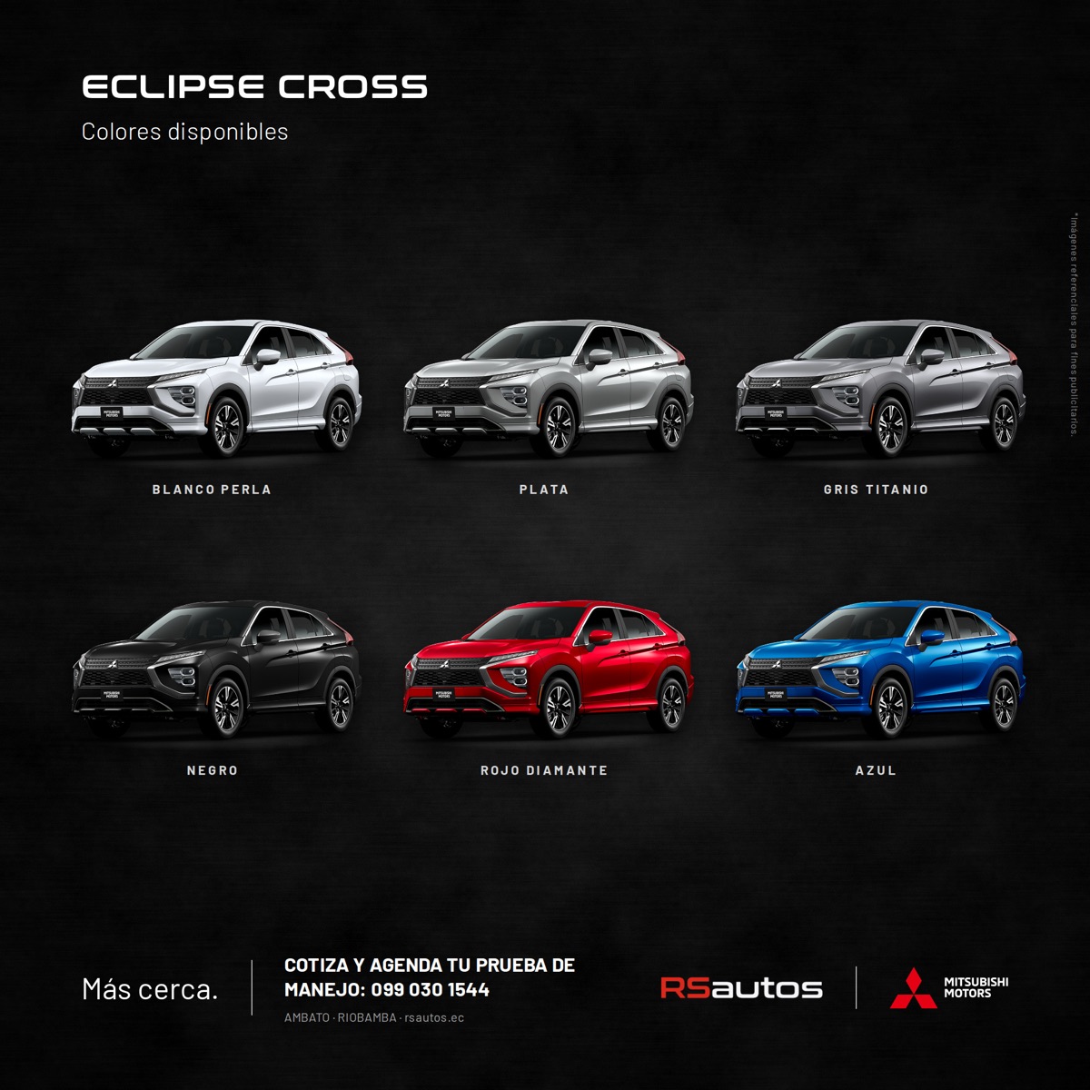 Colores disponibles de Eclipse Cross